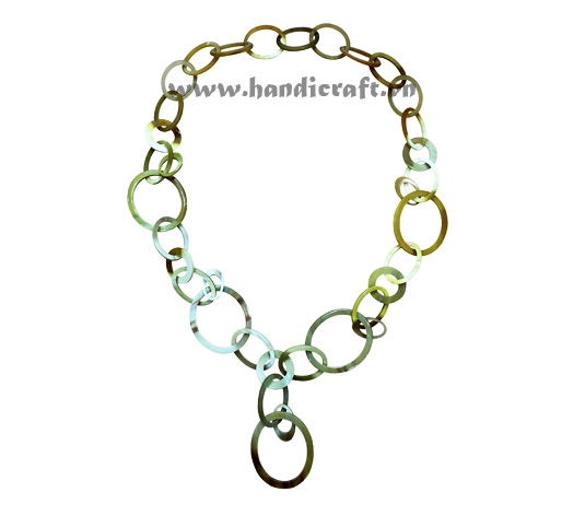 Natural horn necklace