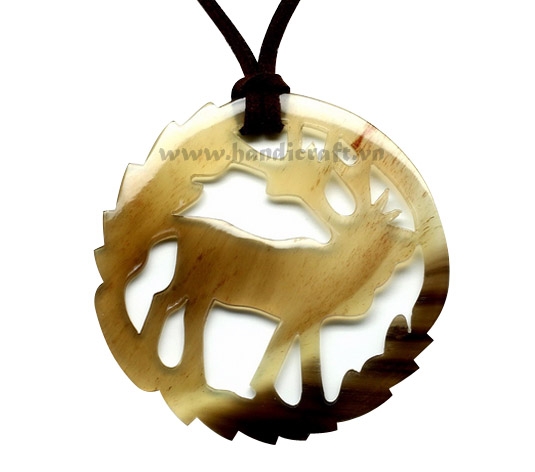 Buffalo horn pendant