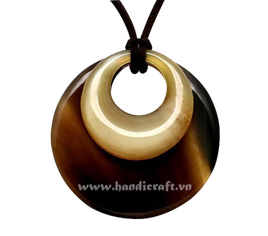 Buffalo horn pendant