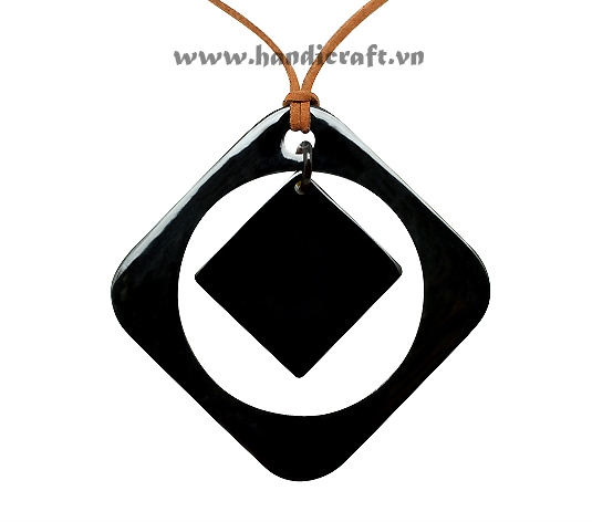 Buffalo horn pendant