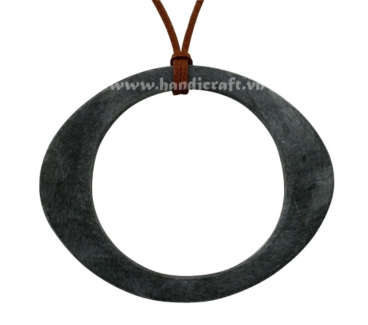 Matte horn pendant