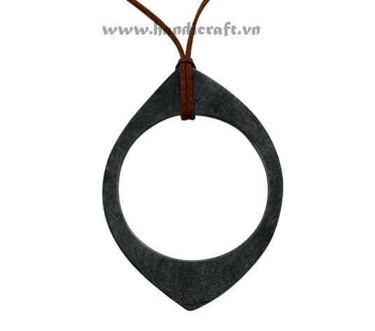 Matte horn pendant