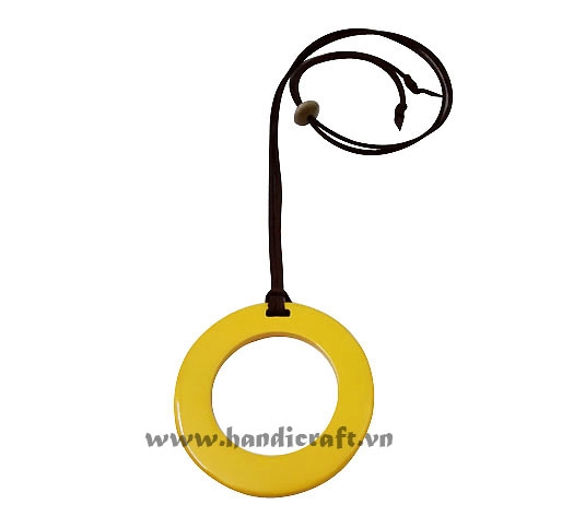 Horn & lacquer pendant