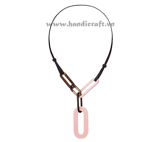 Horn & lacquer pendant