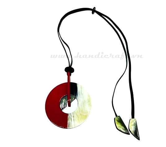 Horn & Lacquer Pendant