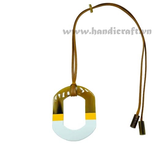 Horn & Lacquer Pendant