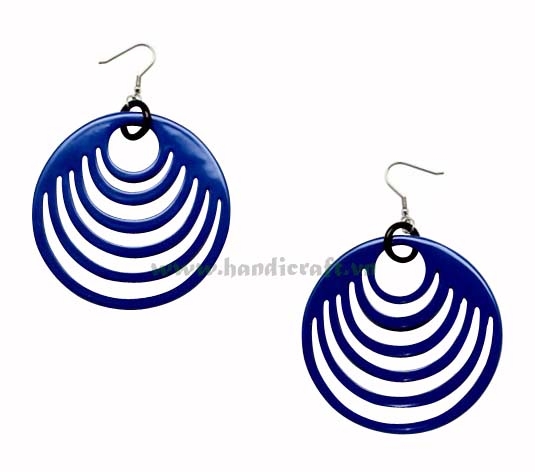 Horn & lacquer earrings