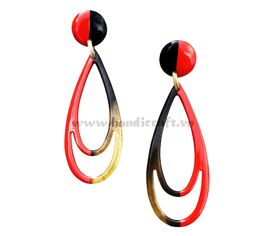 Horn & Lacquer earrings