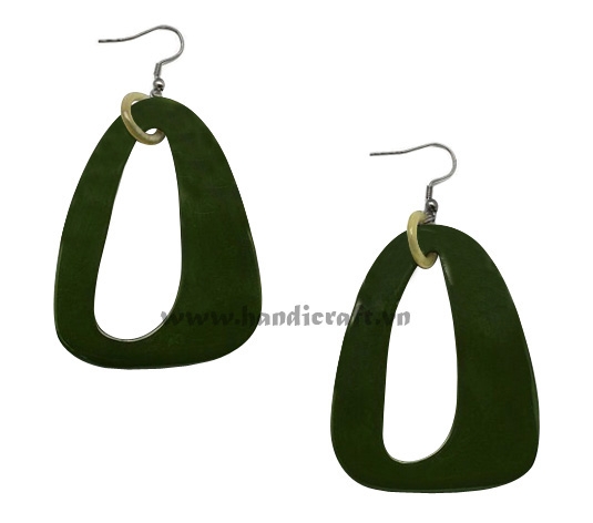 Horn & lacquer earrings