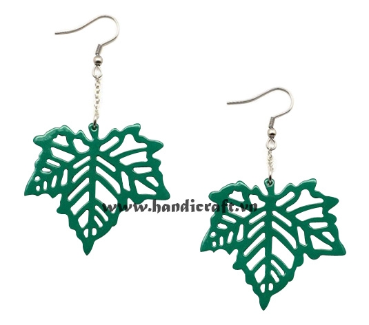 Horn & lacquer earrings