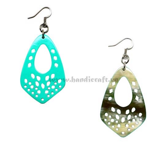 Horn & lacquer earrings