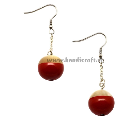 Horn & lacquer earrings