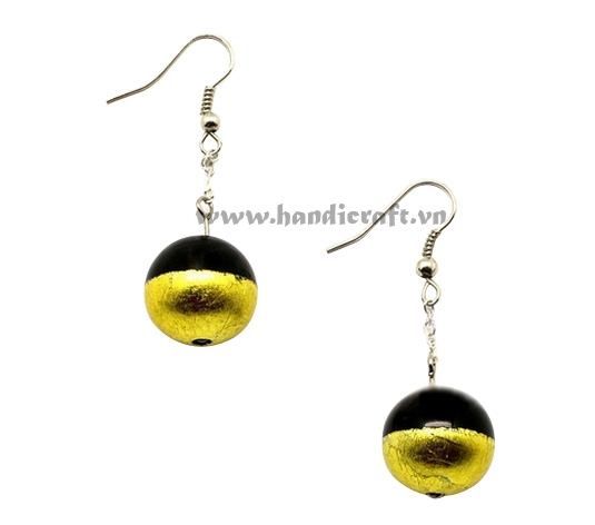 Horn & lacquer earrings