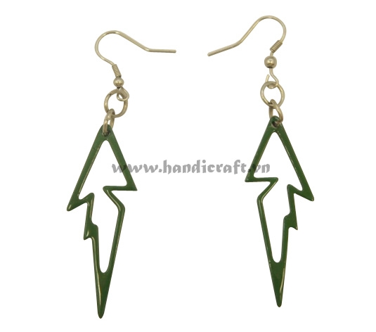 Horn & lacquer earrings