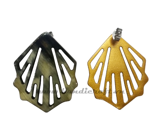 Horn & lacquer earrings