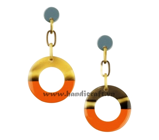 Horn & Lacquer earrings