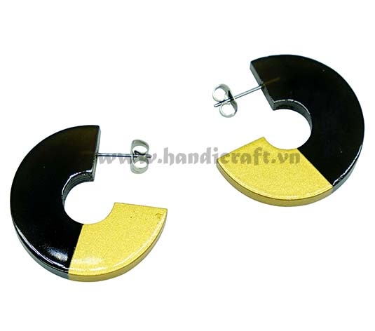 Horn & lacquer earrings