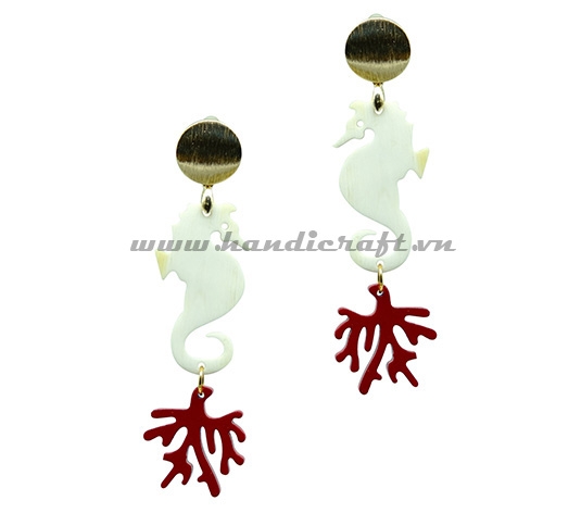 Horn & Lacquer Earrings