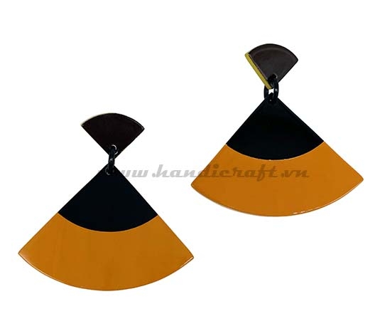 Horn and Lacquer Earrings