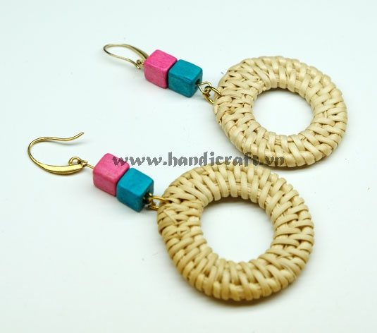 Natural Rattan Earrings