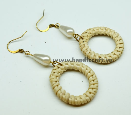 Natural Rattan Earrings