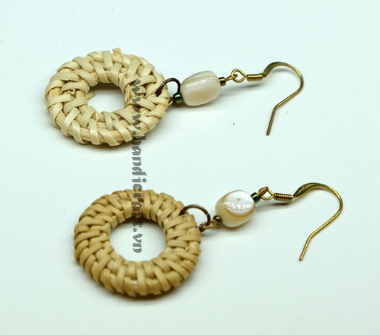 Natural Rattan Earrings