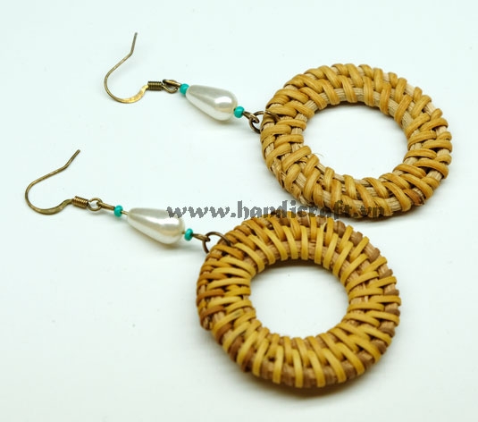 Rattan Earrings