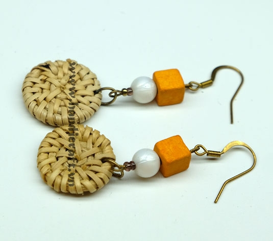 Rattan Earrings