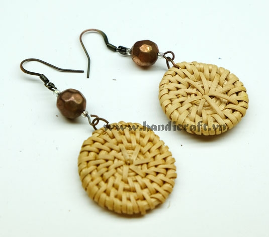 Natural Rattan Earrings