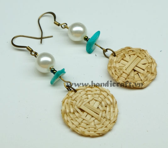 Natural Rattan Earrings