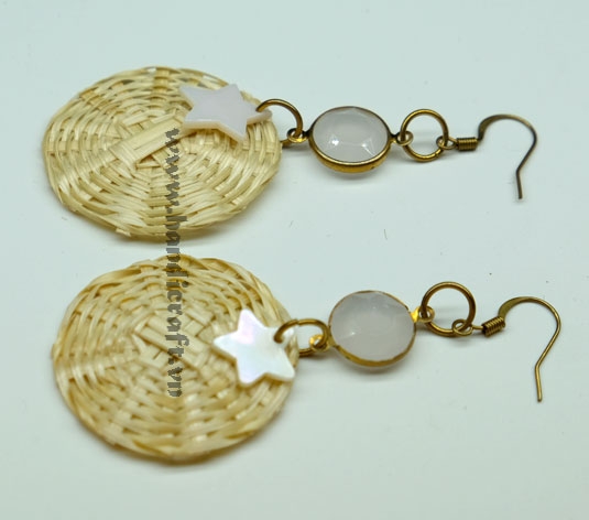 Natural Rattan Earrings