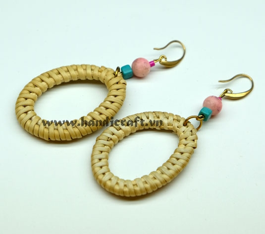 Natural Rattan Earrings