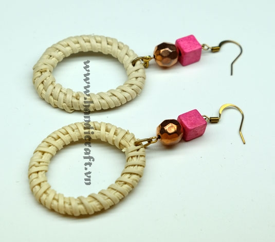 Natural Rattan Earrings