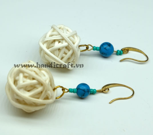 Natural Rattan Earrings