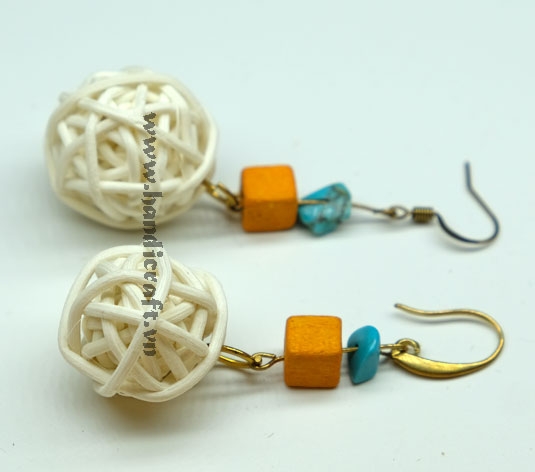 Natural Rattan Earrings