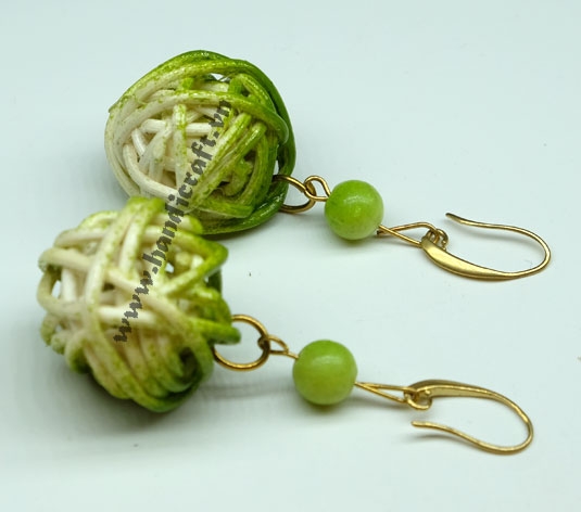 Natural Rattan Earrings