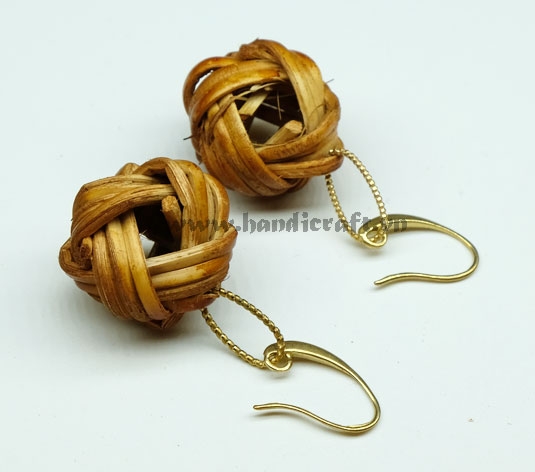 Natural Rattan Earrings