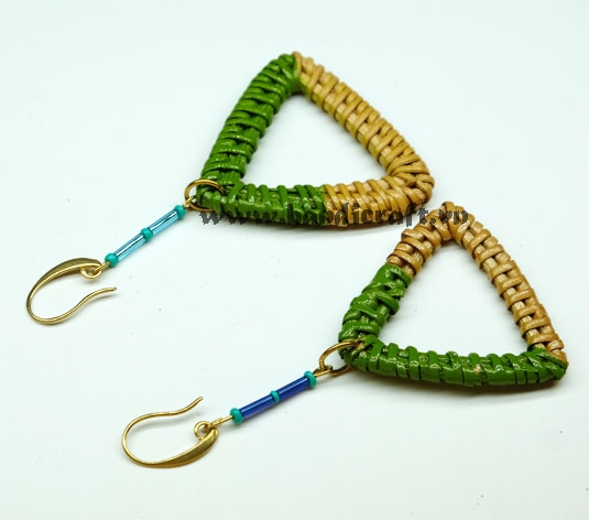 Natural Rattan Earrings