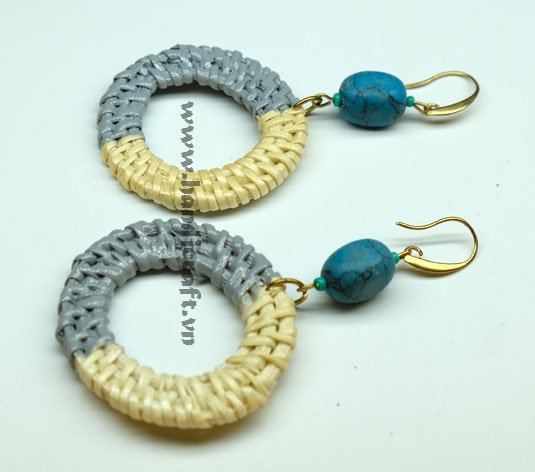 Rattan Earrings