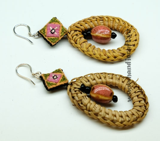 Natural Rattan Earrings