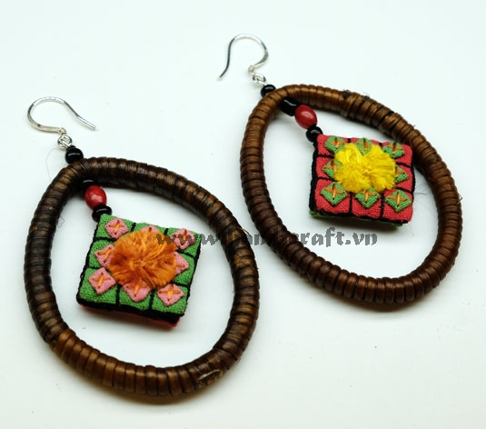 Natural Rattan Earrings