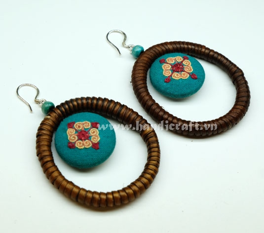 Natural Rattan Earrings