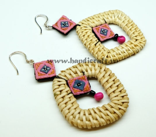 Natural Rattan Earrings