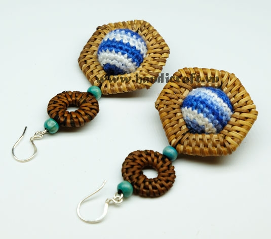 Natural Rattan Earrings