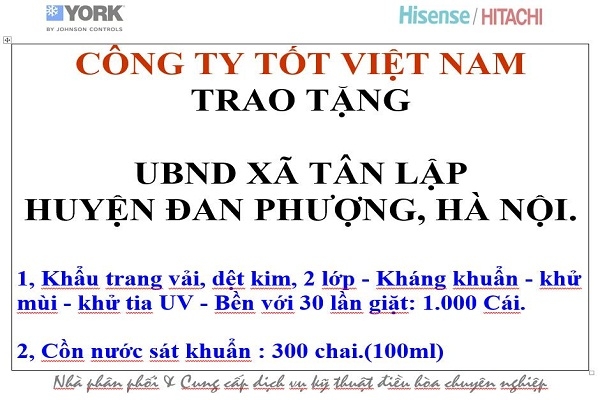 TỐT VIỆT NAM Hưởng ứng chỉ thị phòng, chống dịch COVID-19