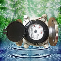 Đồng hồ nước komax thân inox DN50 nối bích