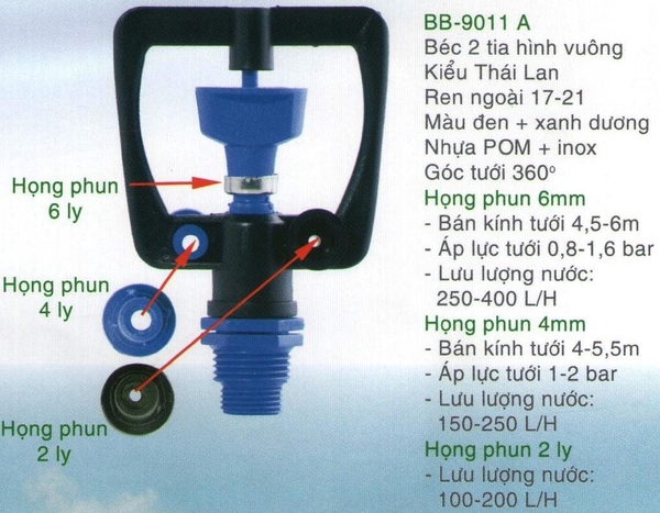 Béc tưới vảy 9011 A