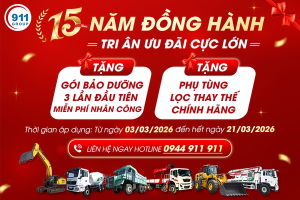 15 NĂM ĐỒNG HÀNH – TRI ÂN ƯU ĐÃI CỰC LỚN TẠI 911 GROUP