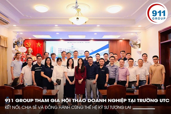 911 GROUP THAM GIA HỘI THẢO DOANH NGHIỆP TẠI TRƯỜNG ĐH GIAO THÔNG VẬN TẢI