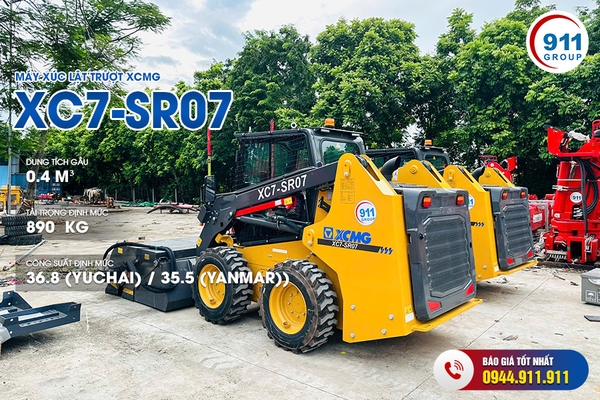 Máy Xúc Lật Trượt XCMG XC7-SR07